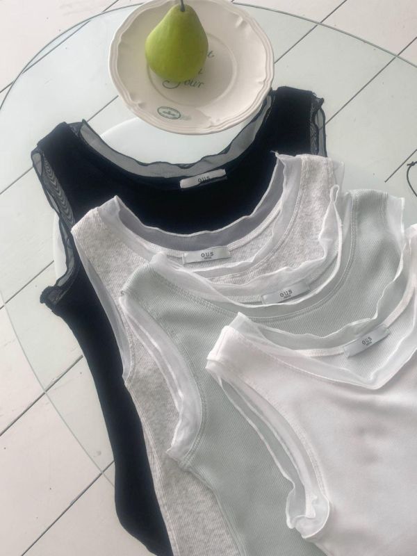 Fz26.滾紗邊背心 