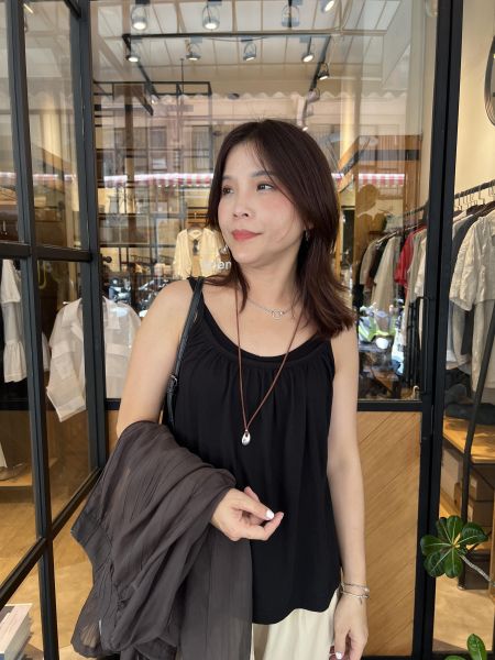 Mb15.購物車必備小傘美版細肩背心 