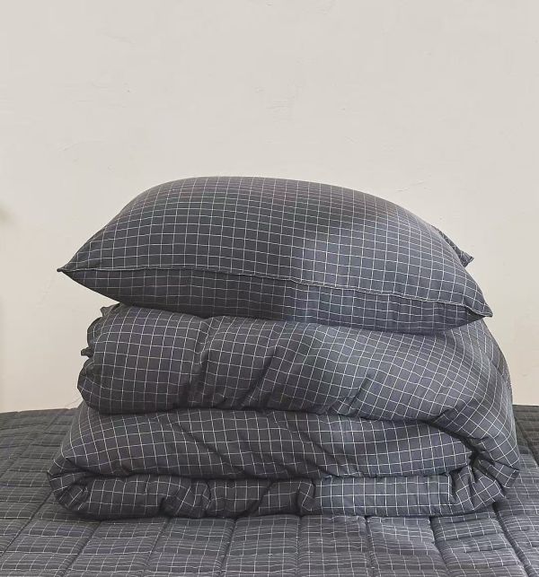 Kg84無印風線格四季被/灰 