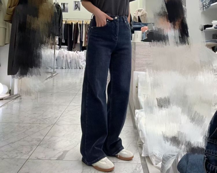 Dc117.p牌家超舒服內短絨牛仔褲 