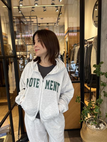 Ma312.薄款休閒帽外套裝 