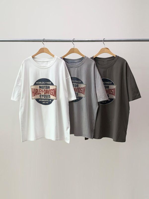 Jj02.室友共穿水洗復古Logo T 