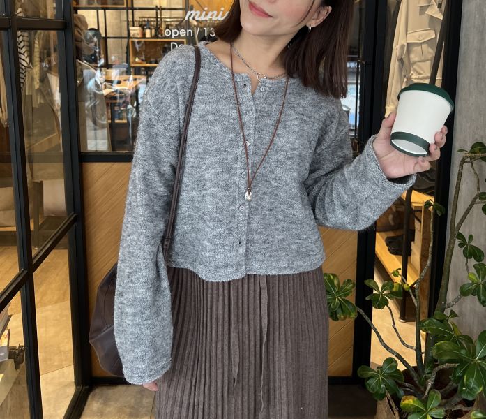 Dc103.完美比例混羊毛開釦衫 