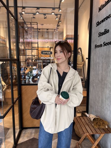 At910.K牌家超Q連帽襯衫外 