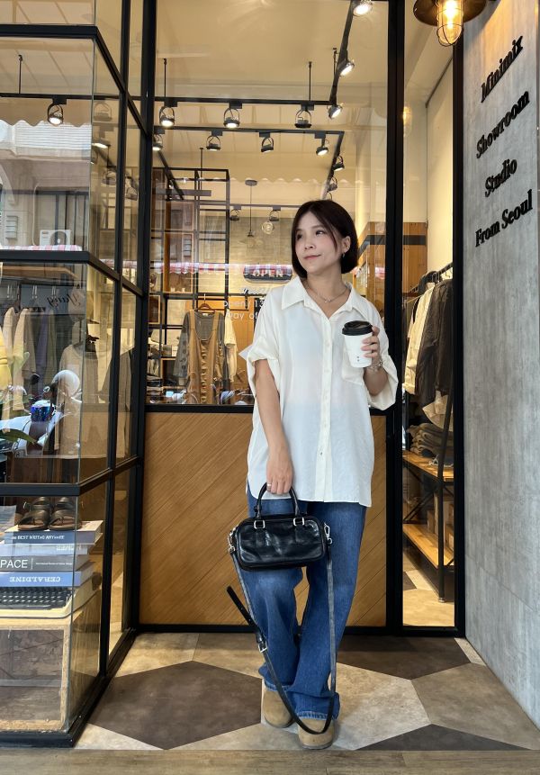 St09.質感S家絲緞美襯衫 