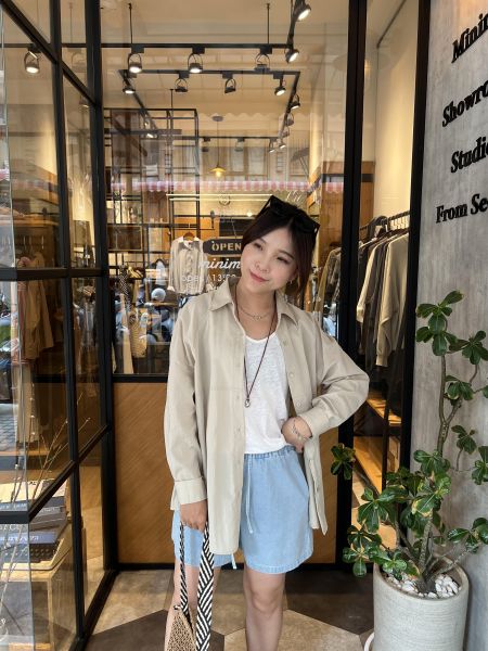 Ap422.混棉麻基礎背心 