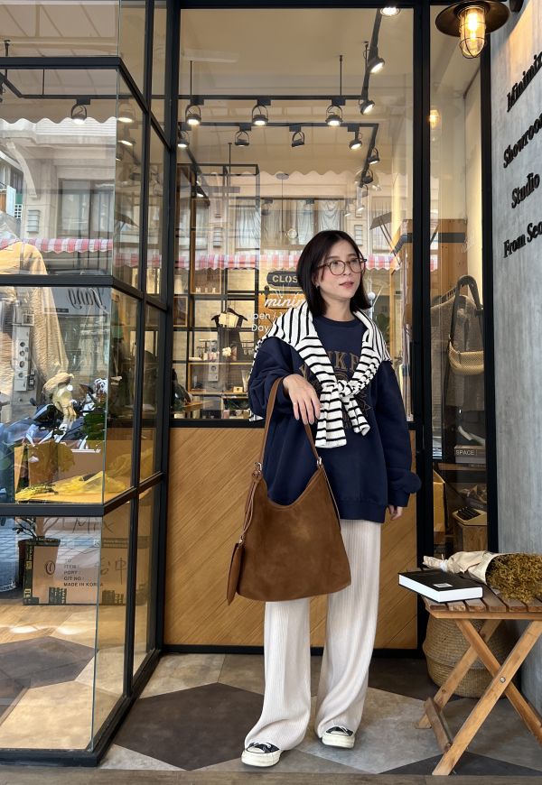 Nv123.質感s家針織坑紋神褲 