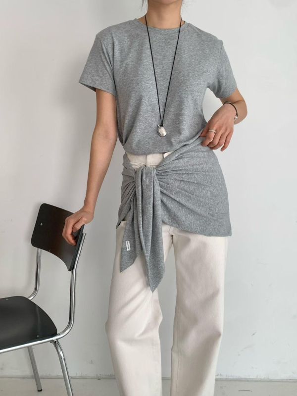 Mh311.質感親膚附披肩t 