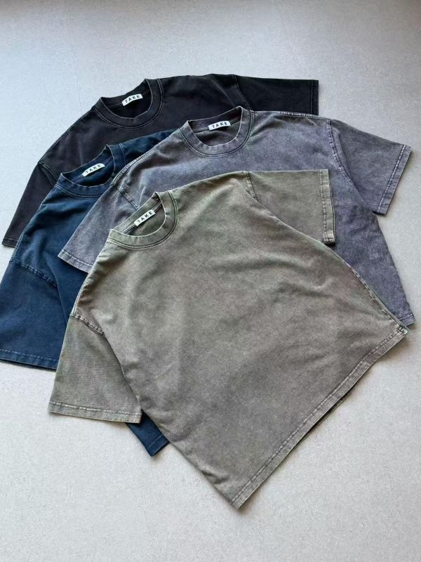 Mh306.超好看水洗色剪裁t 