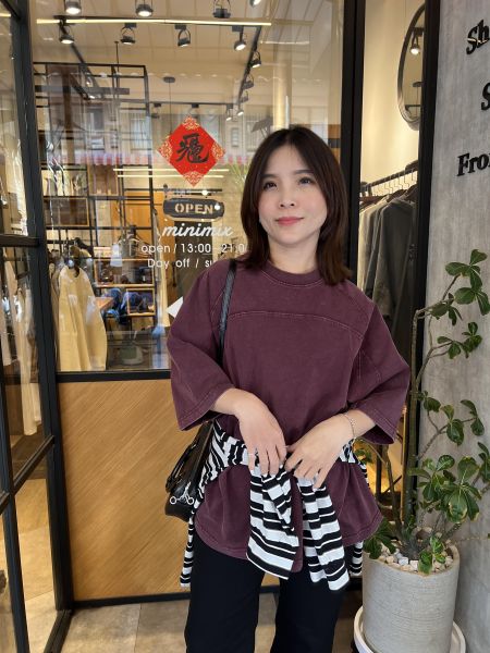 Mh307.無肩線美色水洗t 