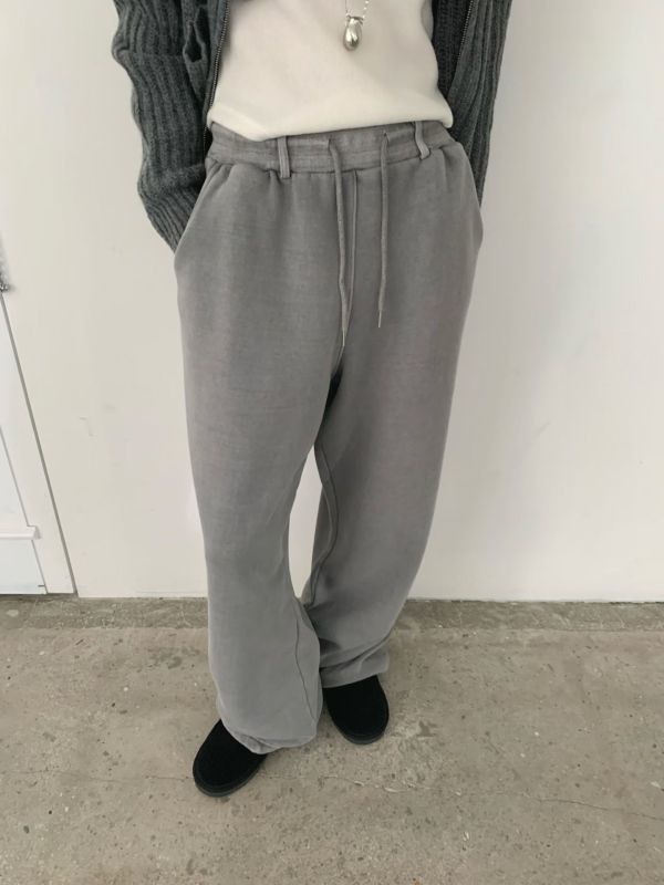 Nn112.長腿水洗處理棉褲 