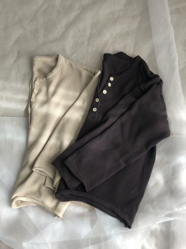 La07.小排扣毛線上衣 