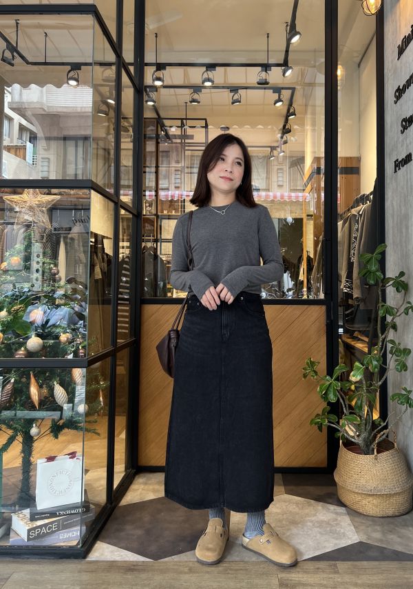 Jn121.p牌美版顯瘦單寧裙（限量） 