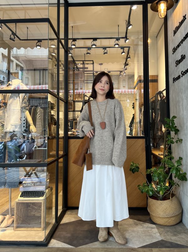 Nn103.不挑人慵懶軟Q毛衣 