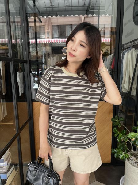 My505.顏色好美條紋t 