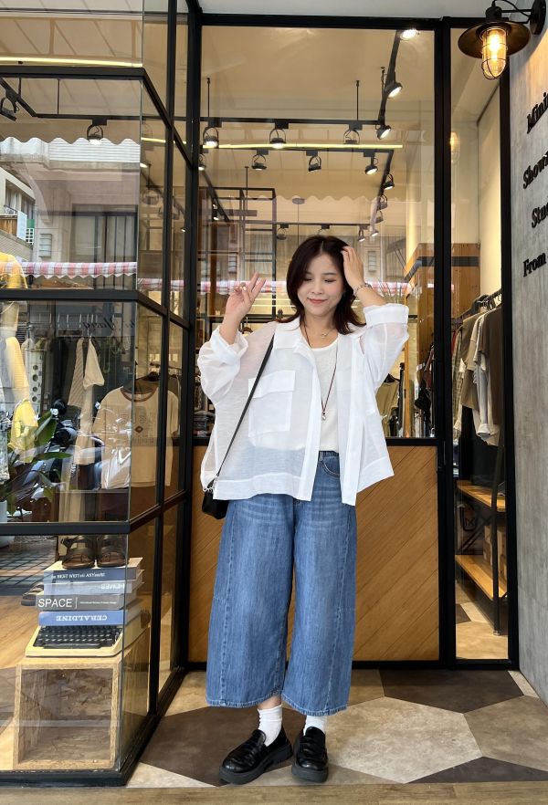 Js26.超美微透感剪裁外套 