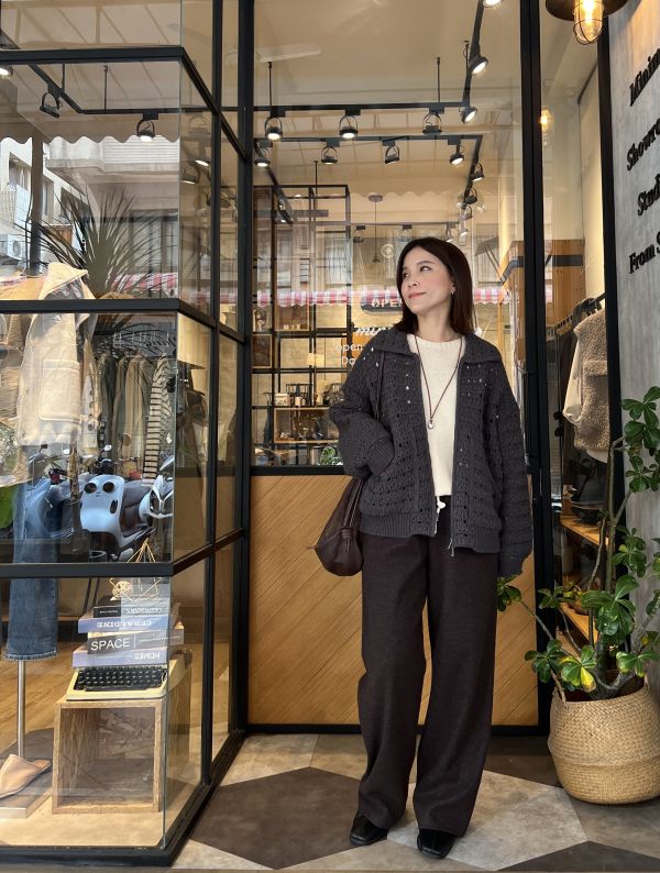 Dc118.必買彈性毛料神褲 