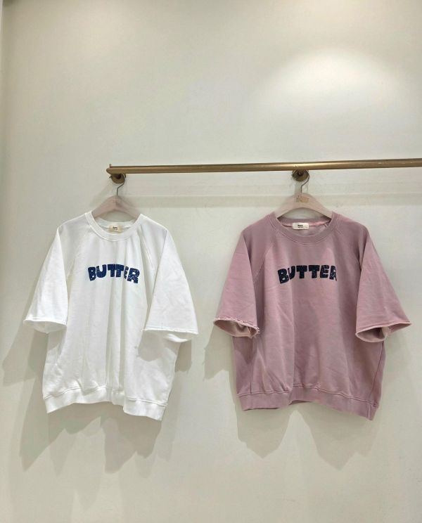 Mh313.可愛夏日版Butter 短袖大學t 