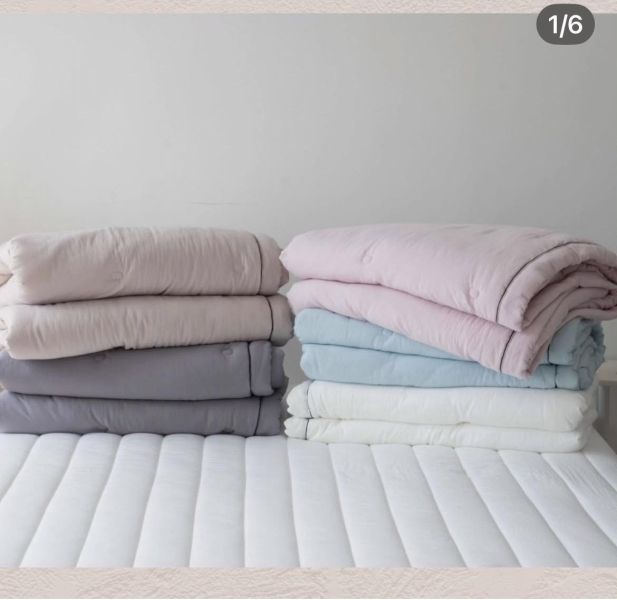 Kg66.簡約單色莫代爾四季被/鐵灰 