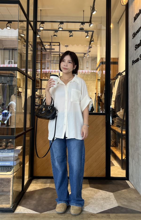 St09.質感S家絲緞美襯衫 