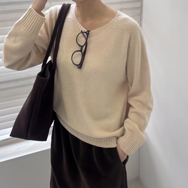 Dc104.一針到底cashmere 上衣 