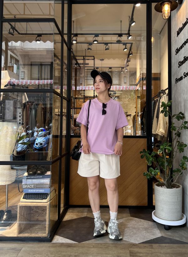 Ai07.質感愛牌側小開叉t 