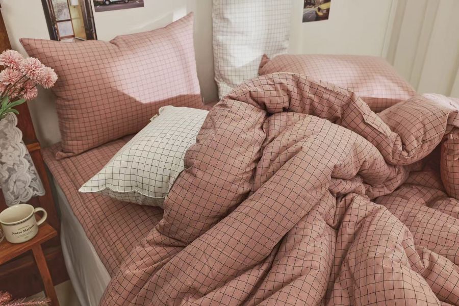 Kg83.無印風線格四季被/粉 