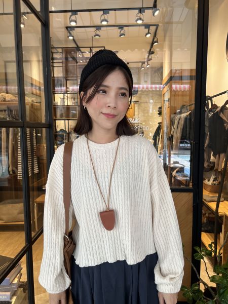 Nn102.全員必收好比例麻花針織t 