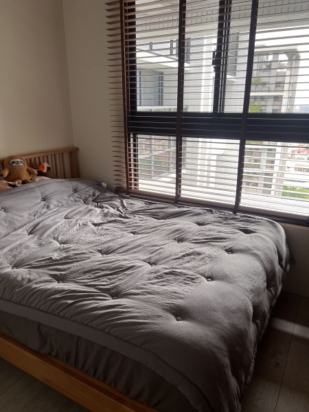 Kg66.簡約單色莫代爾四季被/鐵灰 