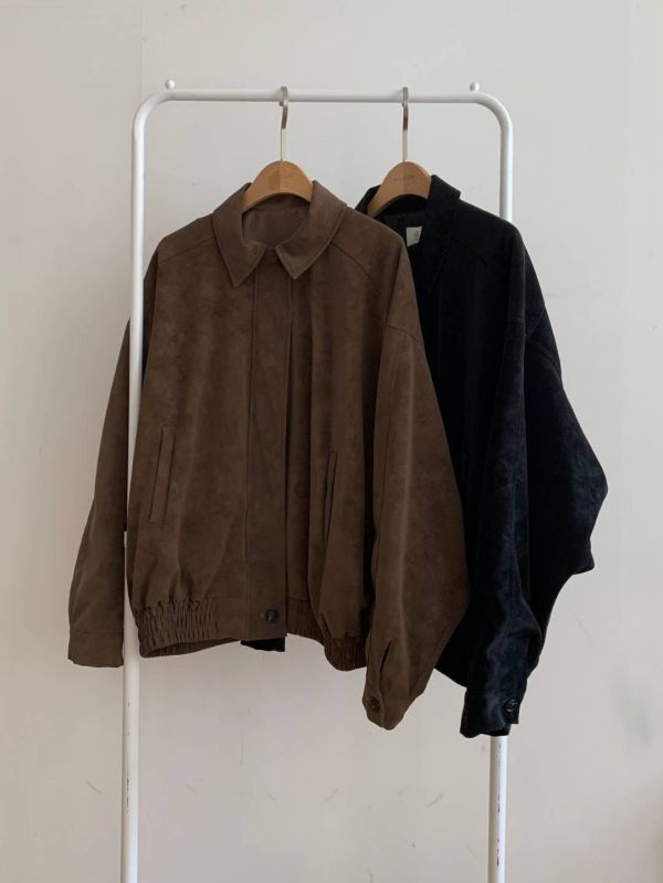 Nv116.一眼愛上的混麂皮布勞森外 