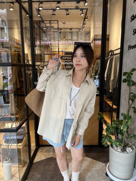 Ap423.無印感簡約襯衫 