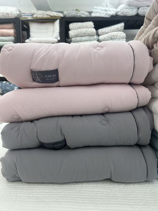 Kg67. 簡約單色莫代爾四季被/粉色 