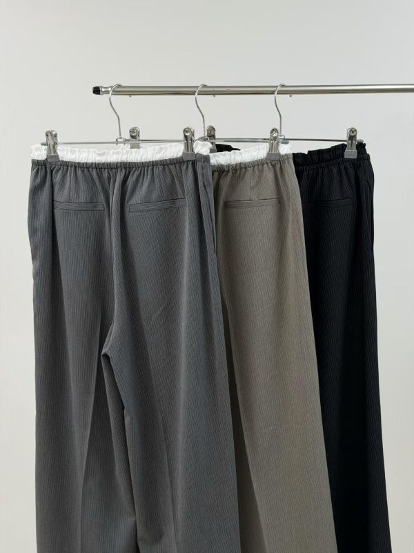 Ma316.質感s家可配套裝-層次直紋寬褲 