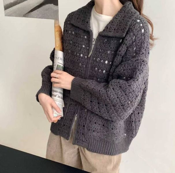 Dc120.超美編織鉤針外套 