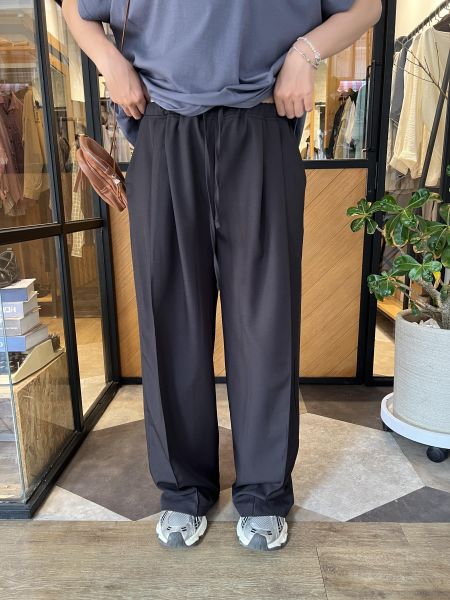 Ai17.不挑人西料寬褲 