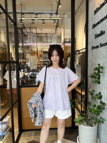 Js02.質感愛牌無肩線美版t 