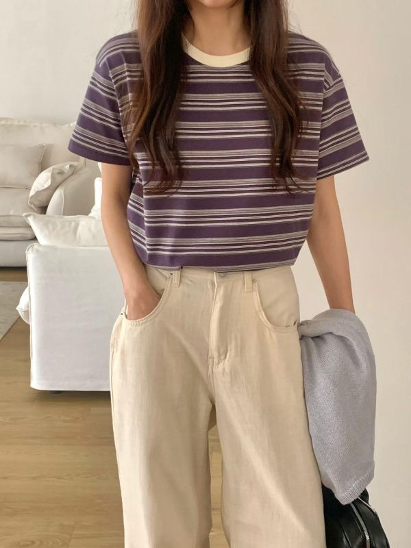 My505.顏色好美條紋t 
