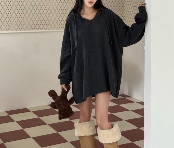 Jn107.不挑人超Q絨面坑條帽t 