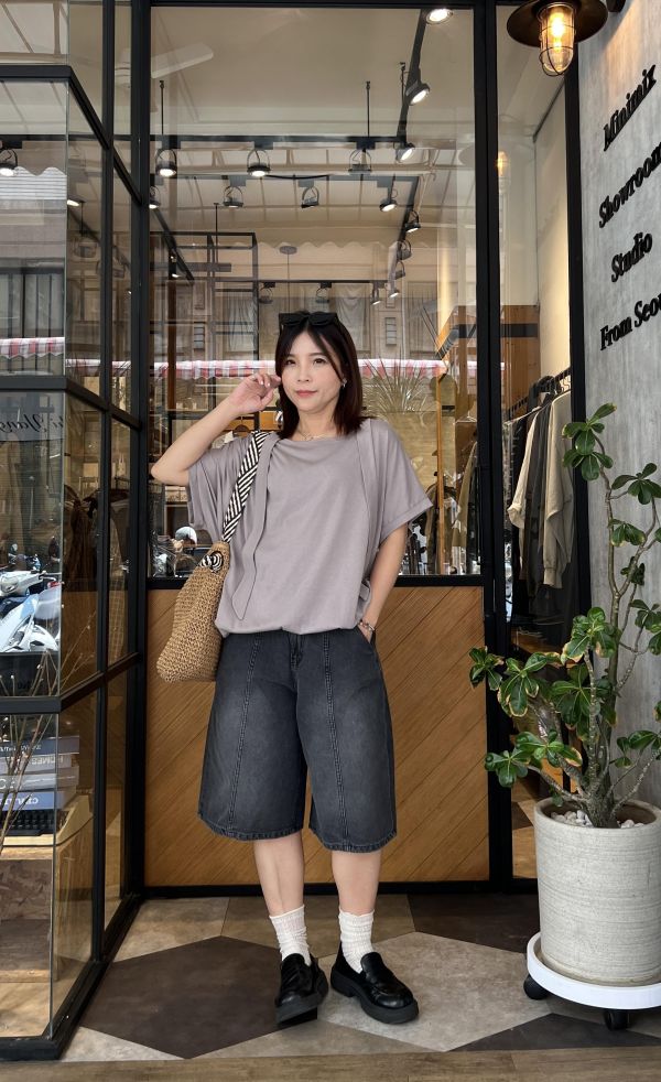 Ap407.簡約設計綁帶上衣 