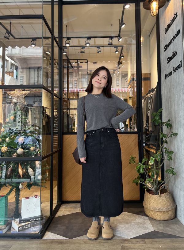 Jn121.p牌美版顯瘦單寧裙（限量） 