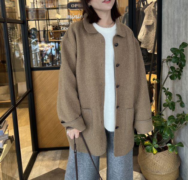 Dc122. QQ感100% 羊毛輕量大衣 