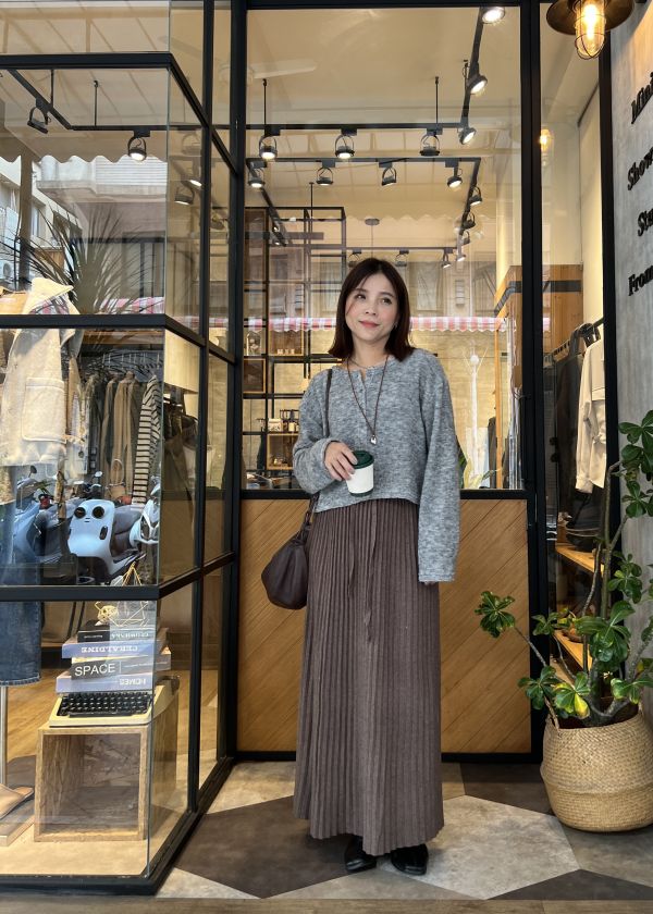 Dc103.完美比例混羊毛開釦衫 