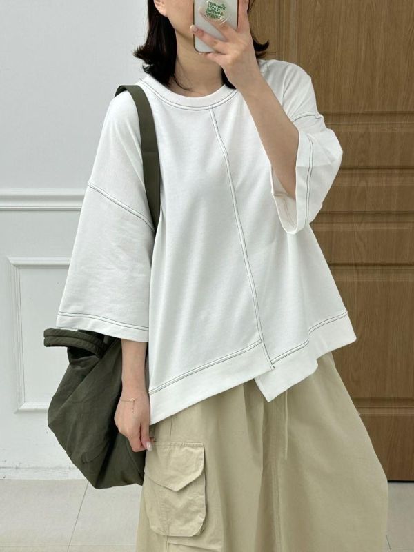 Mh310.最愛k牌家車線剪裁上衣 