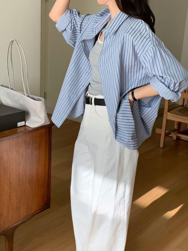 Ma317.經典質感直條衫 