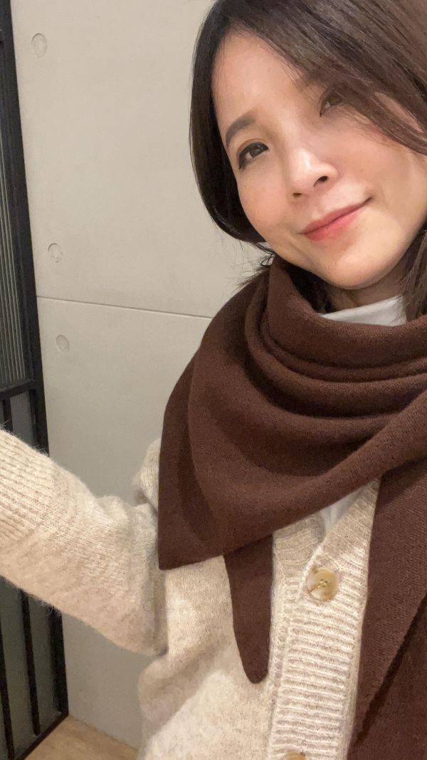 Sp127.100%羊絨披肩圍巾 