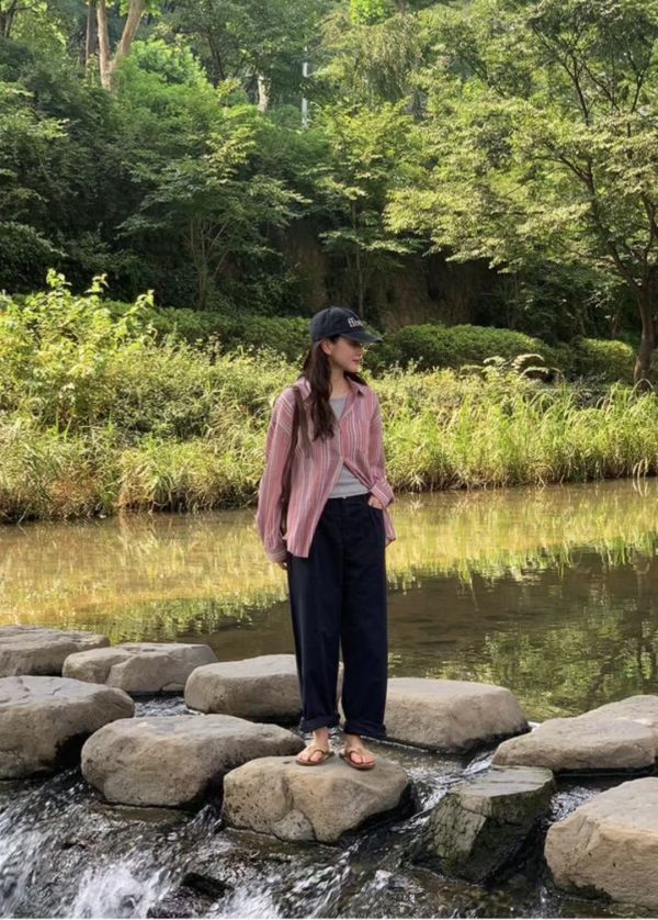 AAu15.美美配色直線衫 