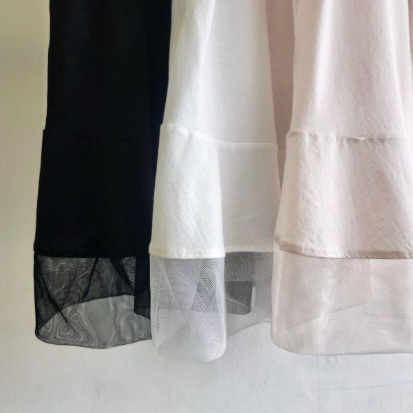 Ai27.完美質感拼紗上衣服 