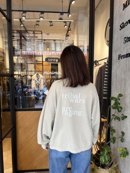 Sp113.好看水洗連袖t/奶杏 