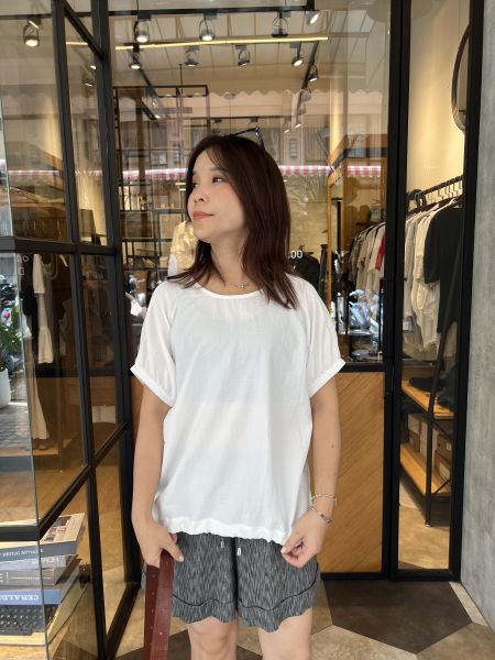 Ju10.質感愛牌家簡約抽繩衫 