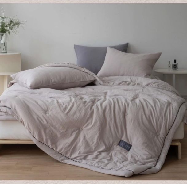 Kg68 簡約單色莫代爾四季被/奶茶 